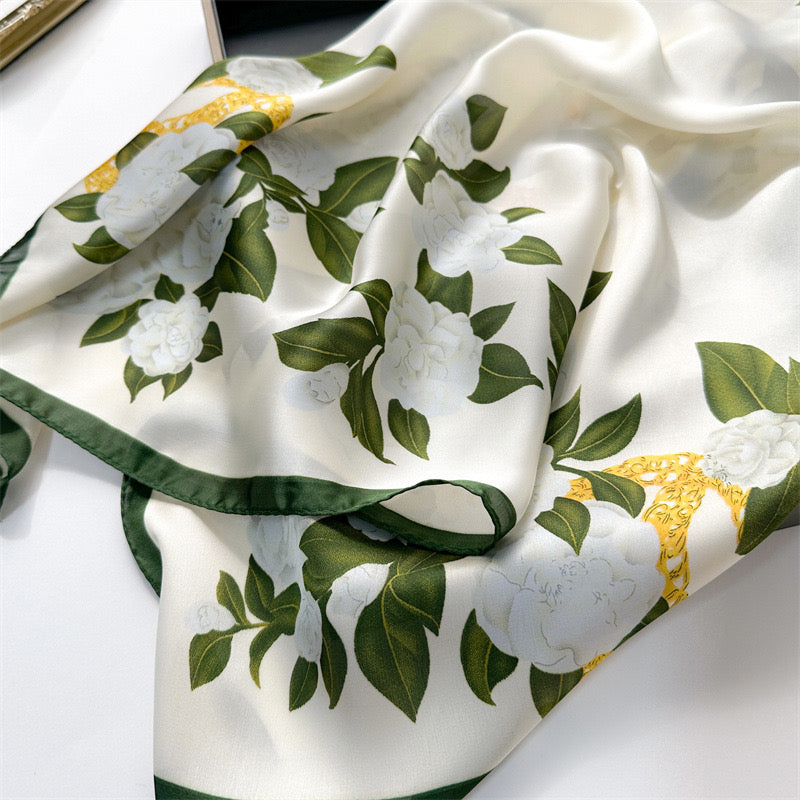 Biz Opulent Bloom Silk Scarf