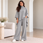 Noelle Turtleneck Poncho Knit Co-ord Set
