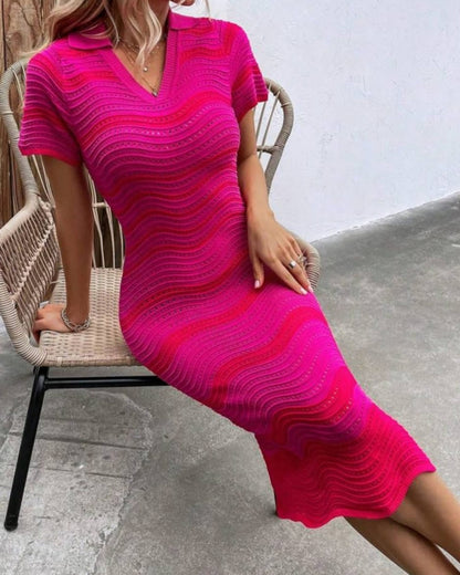 Umair Elegant Midi Collared Dress