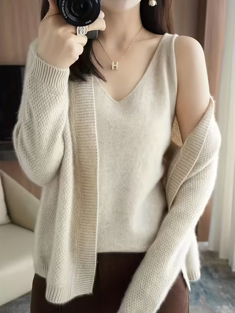 Charm Layered Cardigan Set