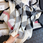 Meca Checked Viscose Cotton Stole