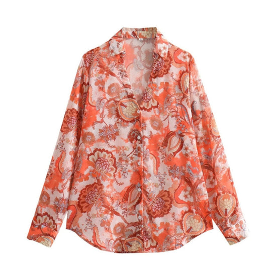 Magsta Sheer Printed Shirt