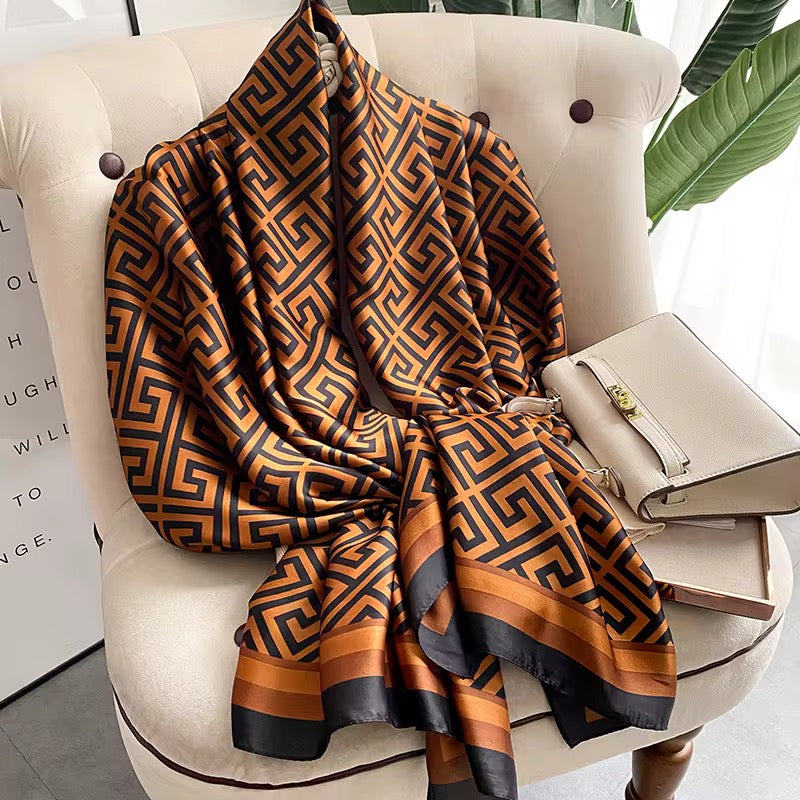 Bronze Luxury Silk Scarf