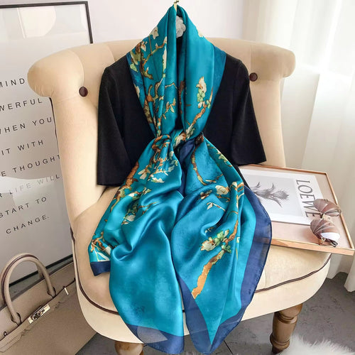Azure Blossom Stole