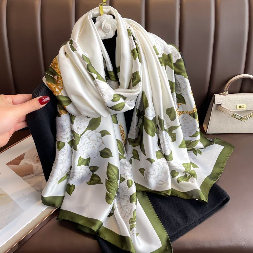 Biz Opulent Bloom Silk Scarf
