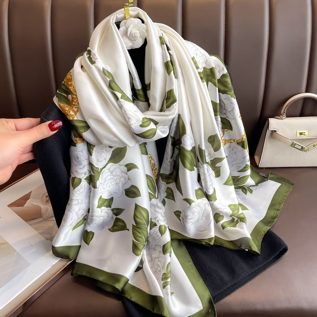 Biz Opulent Bloom Silk Scarf