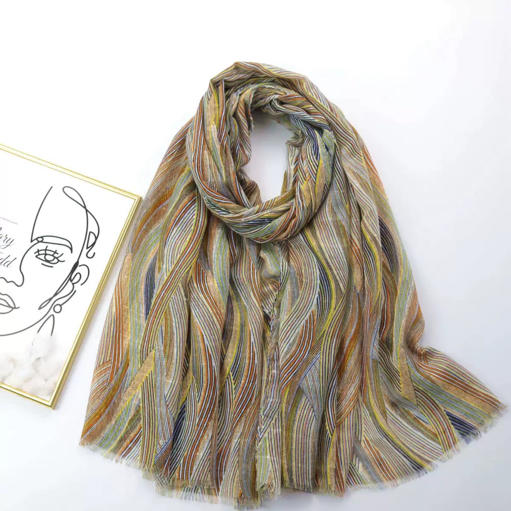 Lightweight abstract stole for kurti and dresses