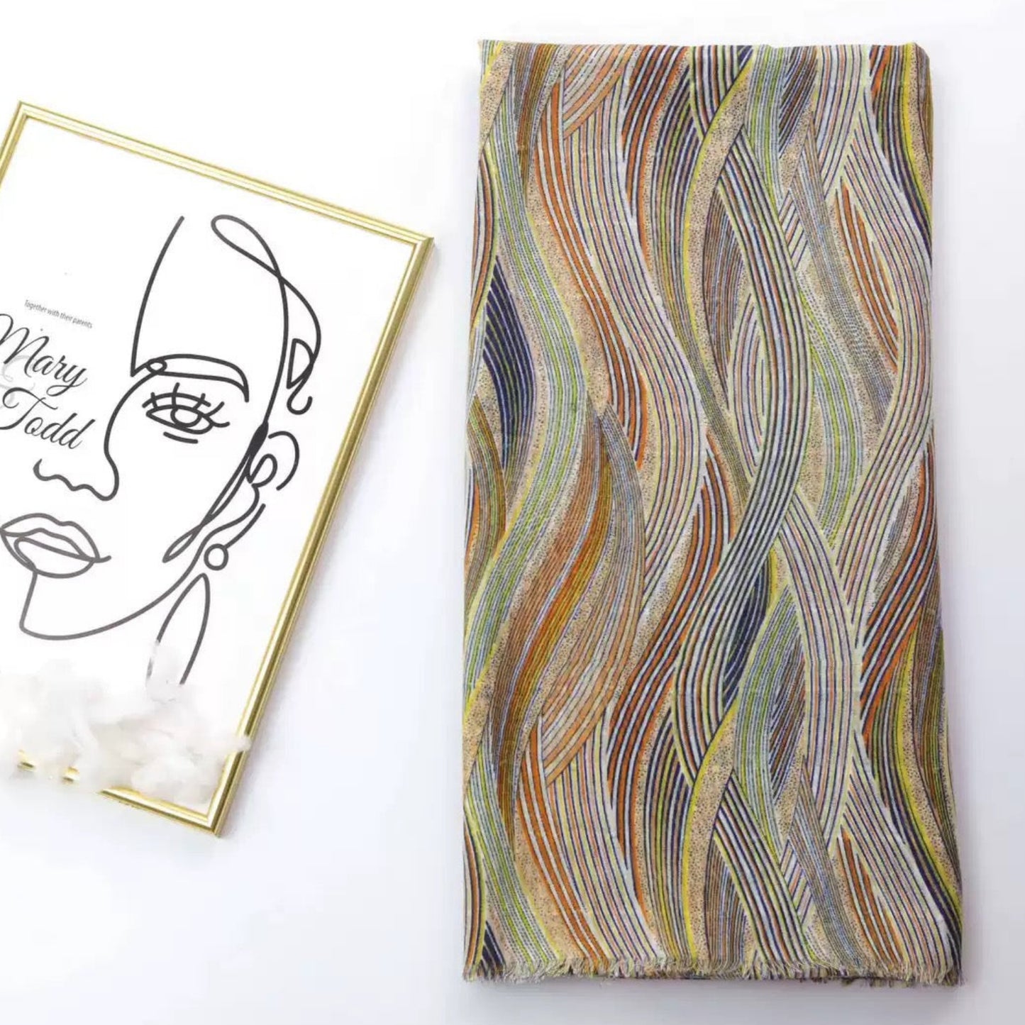 Colorful striped scarf 