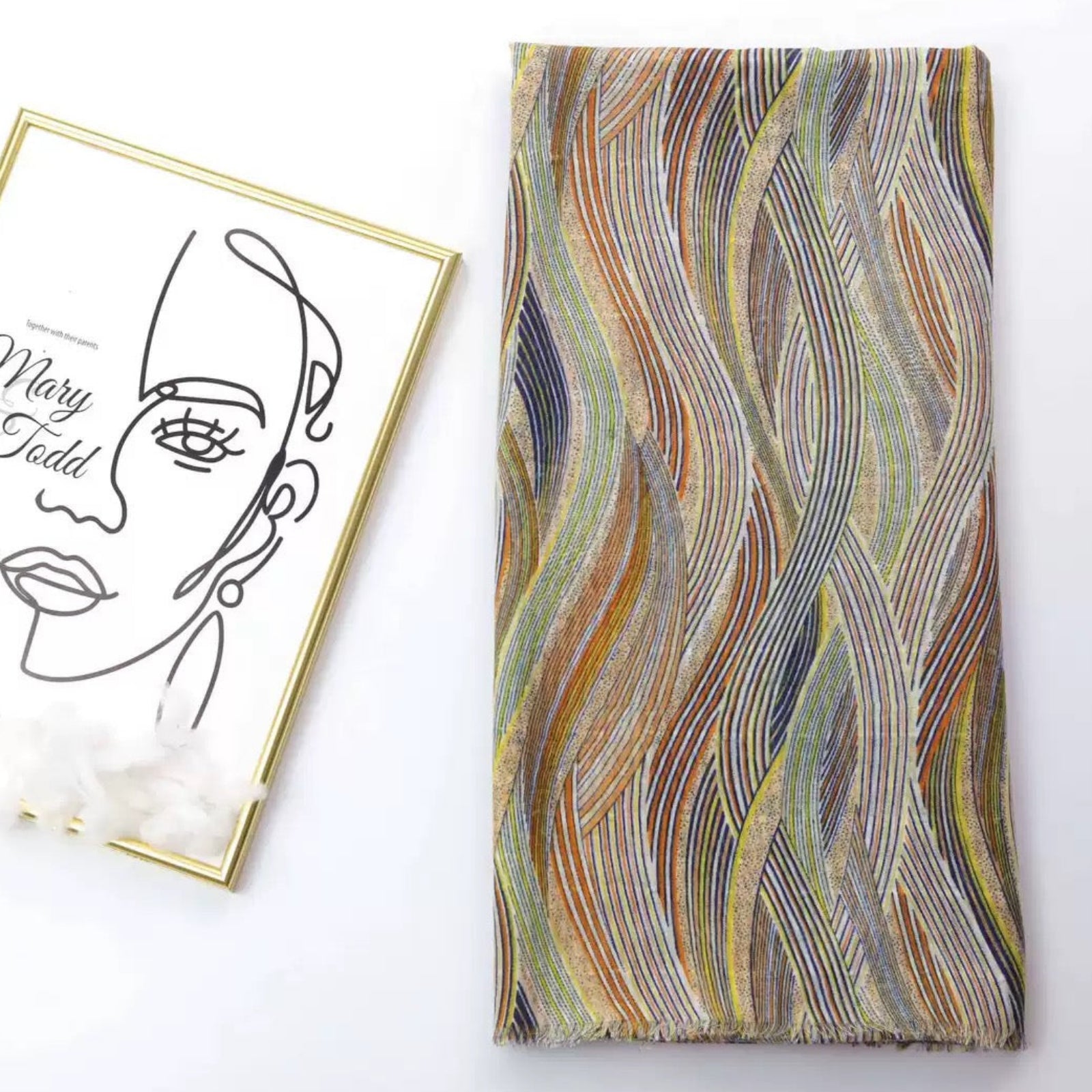 Colorful striped scarf 