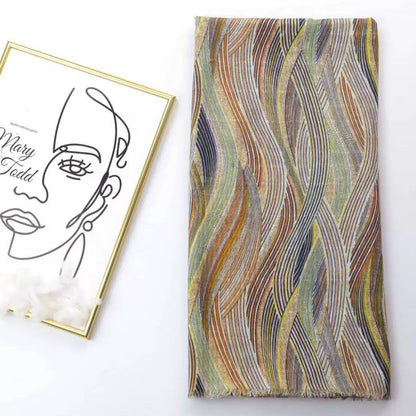 Colorful striped scarf 