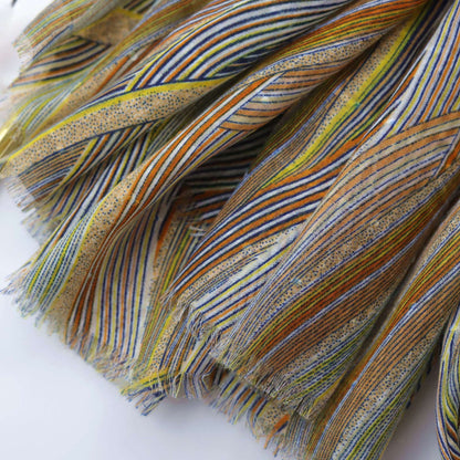 Earthline Abstract Striped Printed Stole