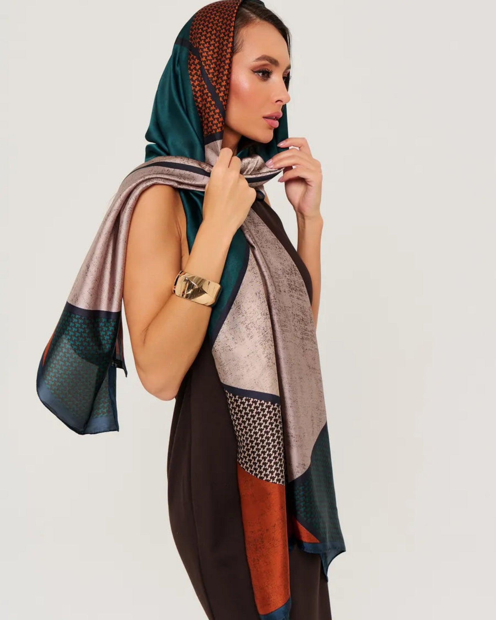 Elegant silk stole for ethnic and western outfits
