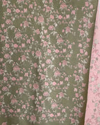Enchanted Rose Two-Tone Fringed Wrap