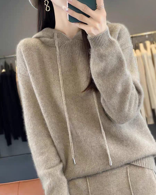 Essential Oversized Cashmere-Feel Hoodie