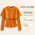 The Pearl Elegance Cape Knit Sweater
