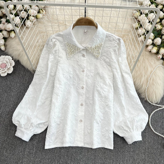 Serbia Pearled Jacquard Shirt