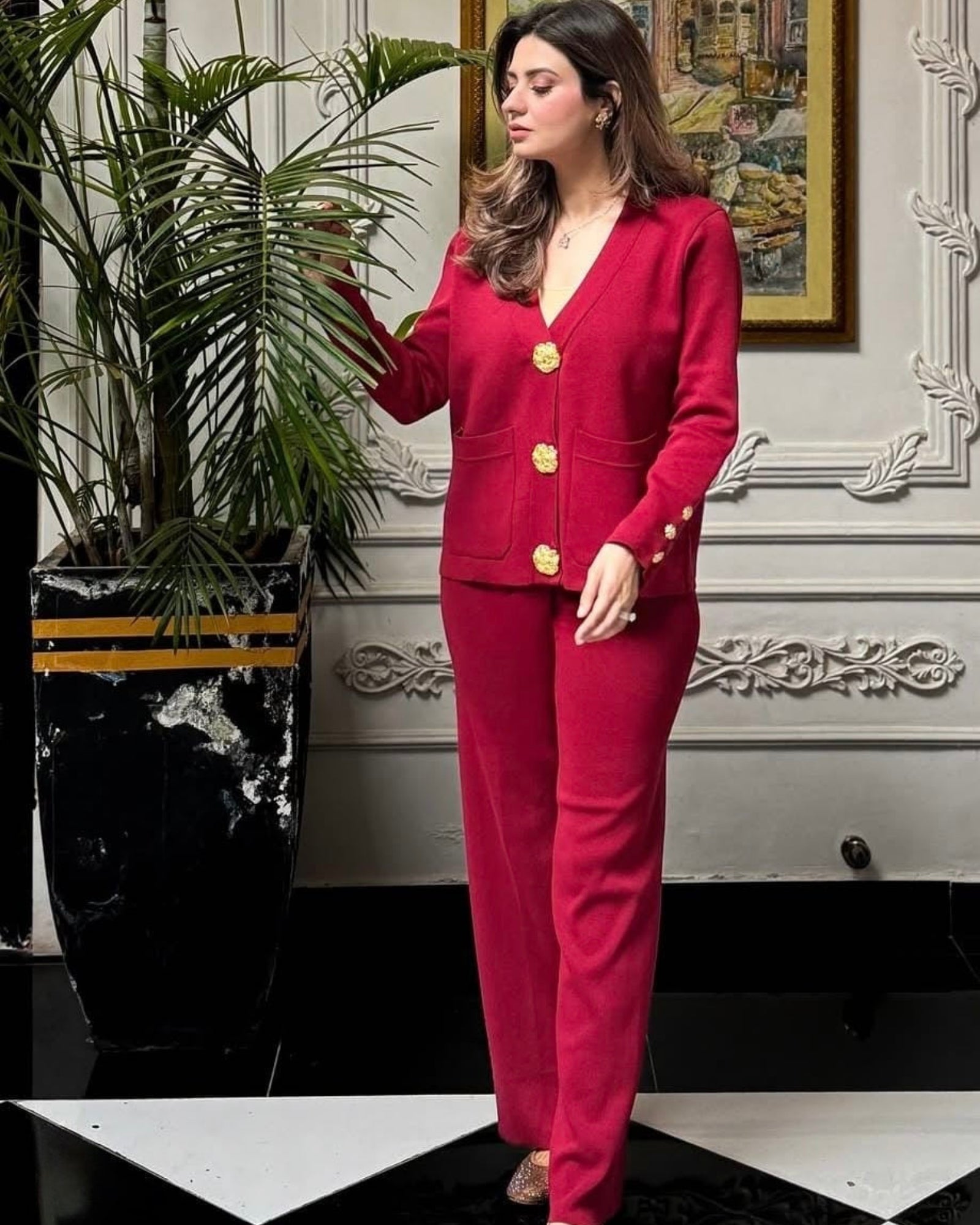 Golden Grace Knit Co-ord Set