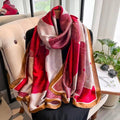 Hafi Elegant Floral Silk Scarf