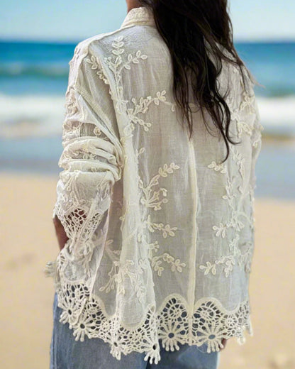 Heppa Luxury Cutwork Shirt