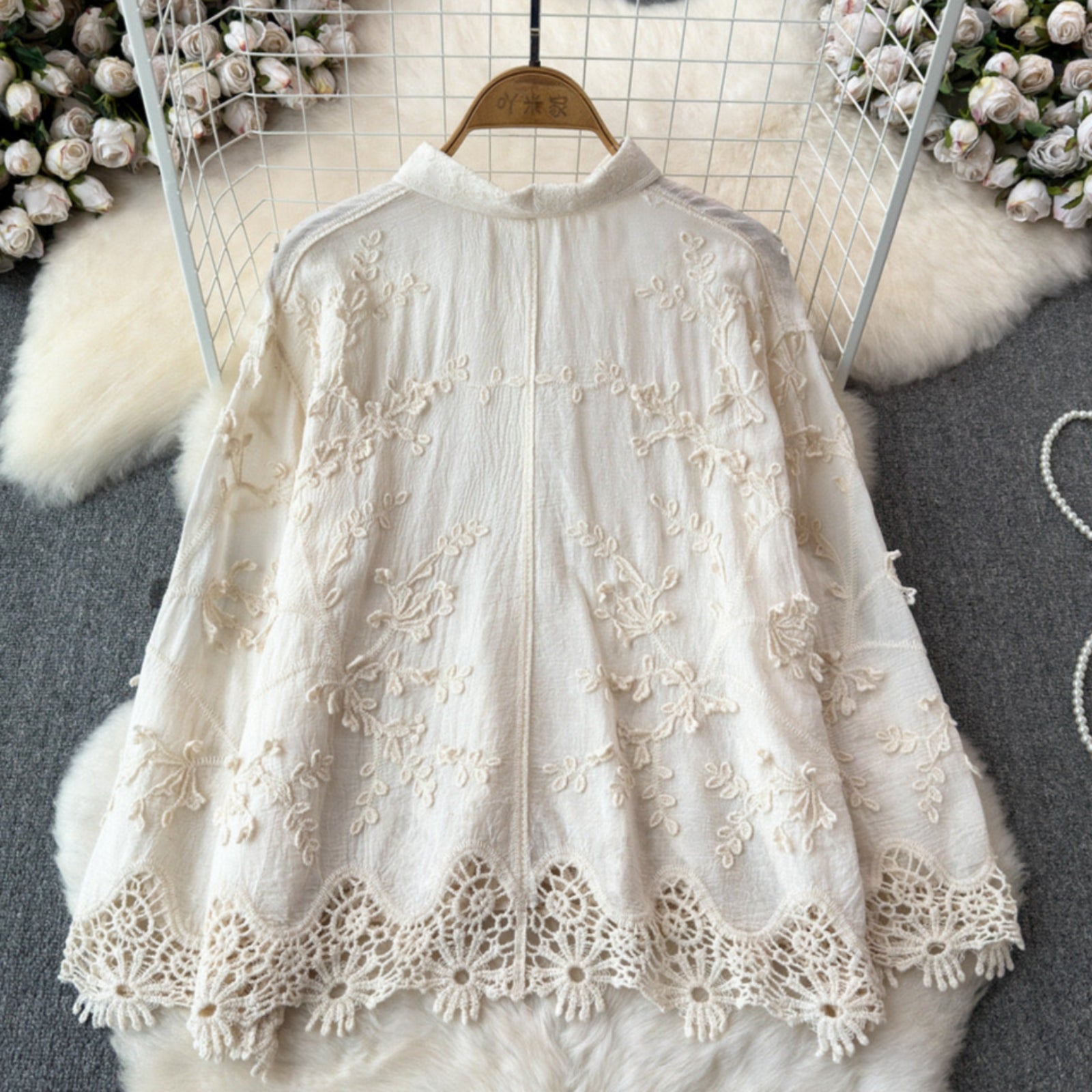 Heppa Luxury Cutwork Shirt