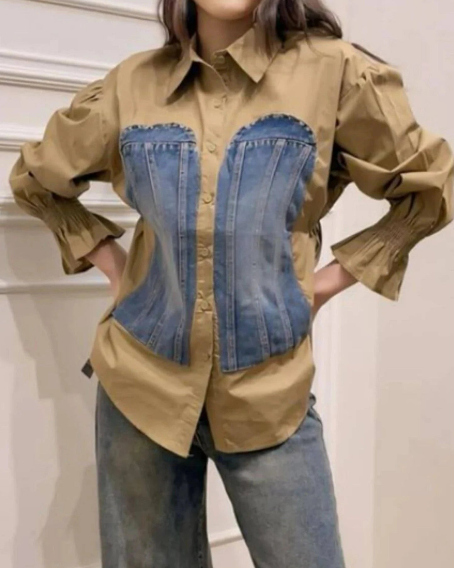 Wacol Denim Detail Shirt