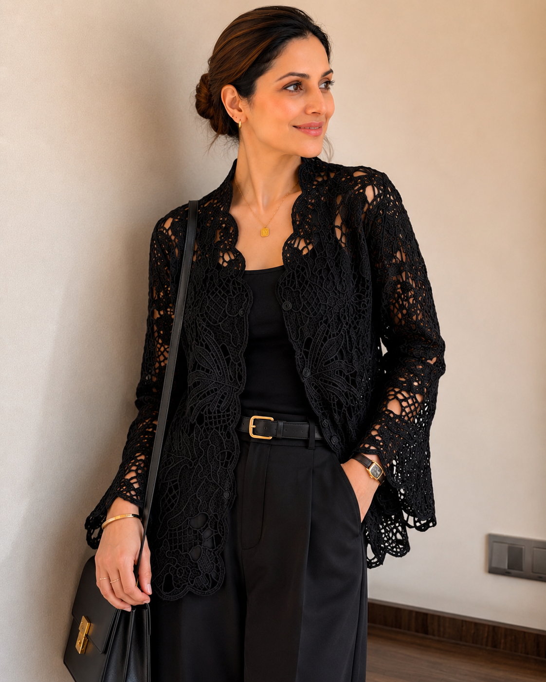 Luna Veil Lace Shirt
