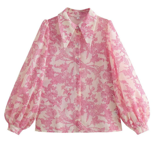 Cleopatra Smock Floral Shirt