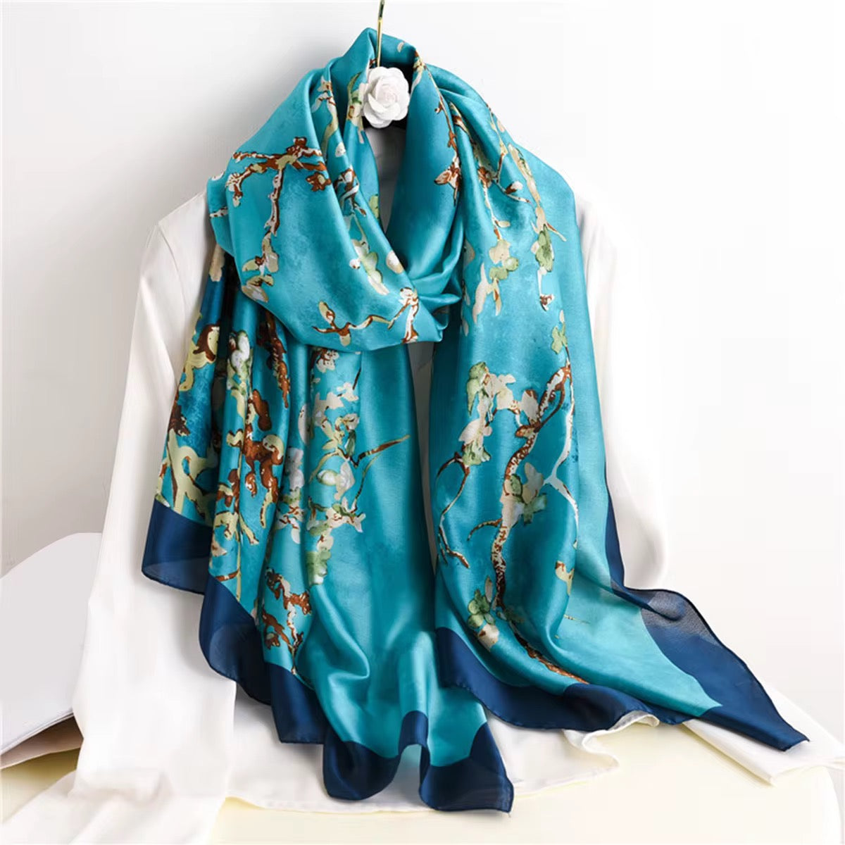 Azure Blossom Stole