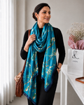 Azure Blossom Stole