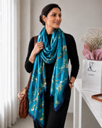 Azure Blossom Stole