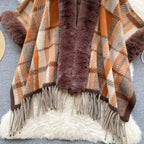 Cayman Premium Winter Capes With Fur Detailing