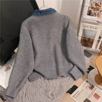 Kever Denim Detailed Sweater