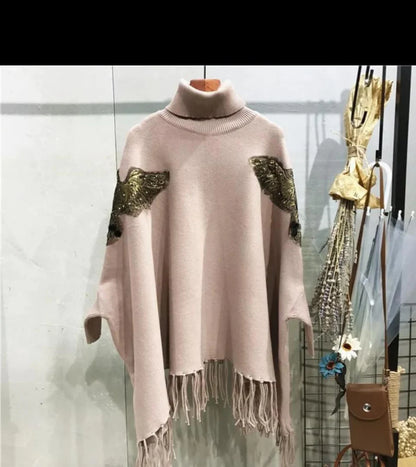 Hein Eagle Embellished Cape