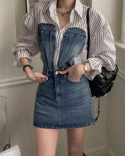 Jasper Denim Detail Shirt