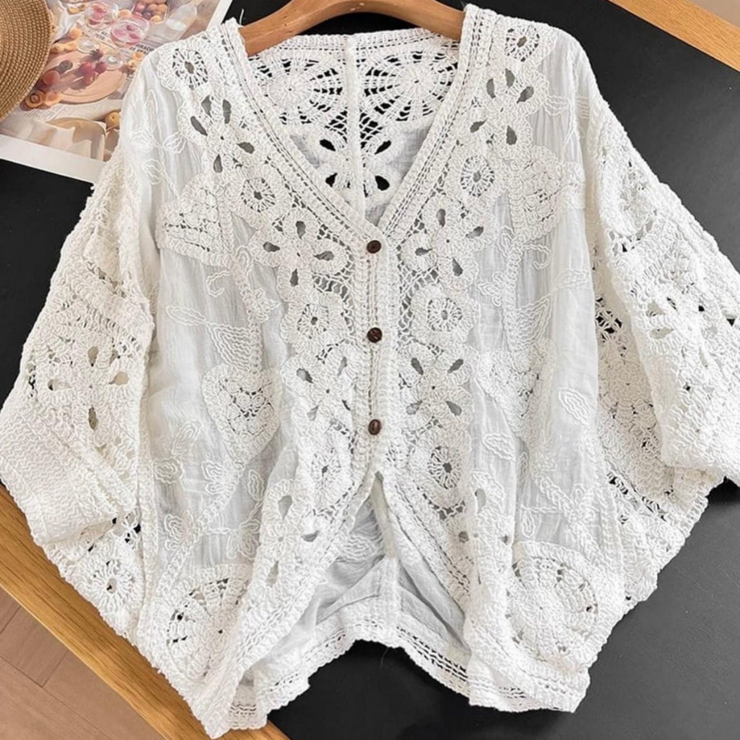 Meadow Muse Crochet Blouse