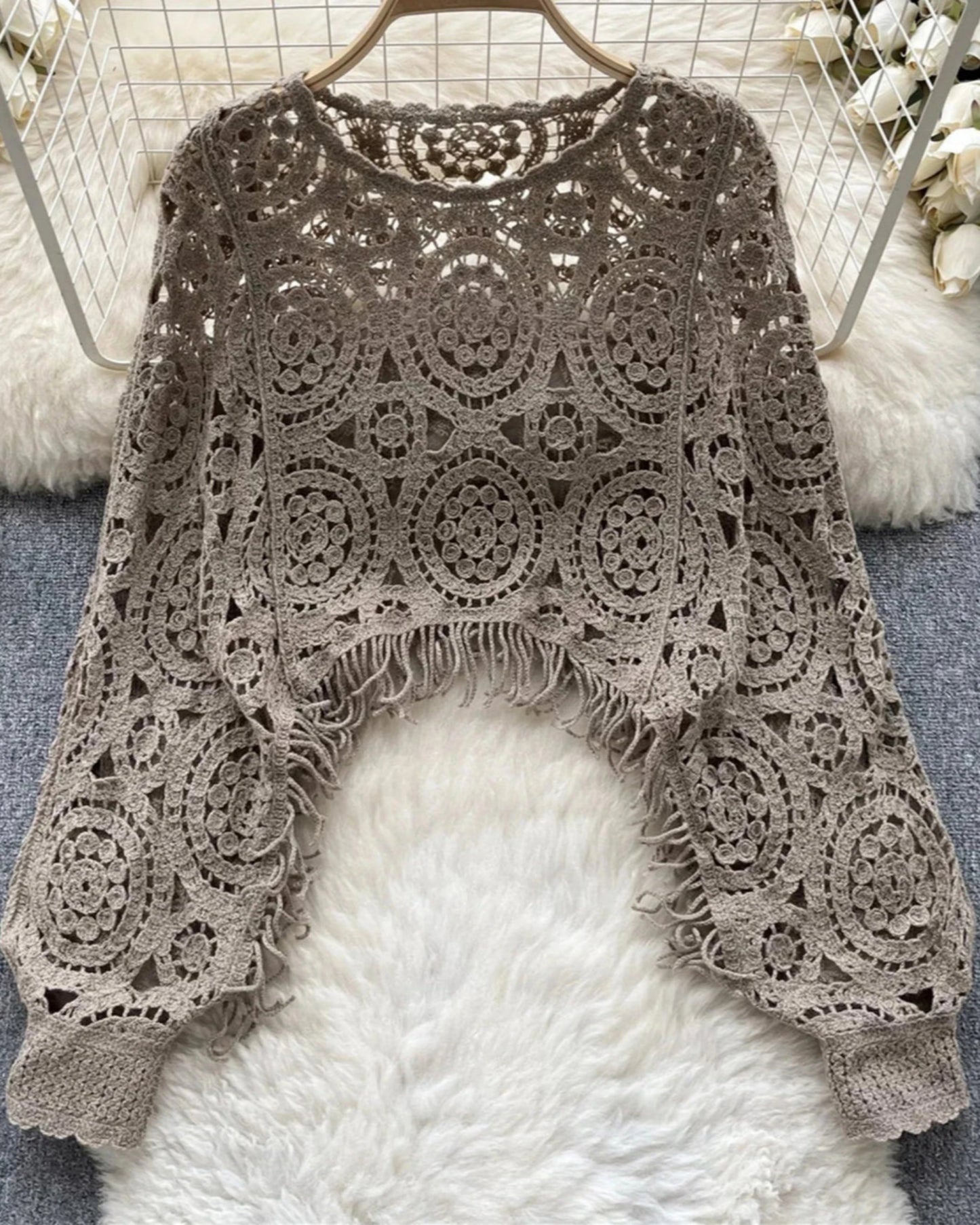 Mia Boho Lace Cover Up