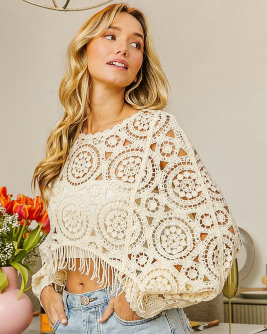 Mia Boho Lace Cover Up