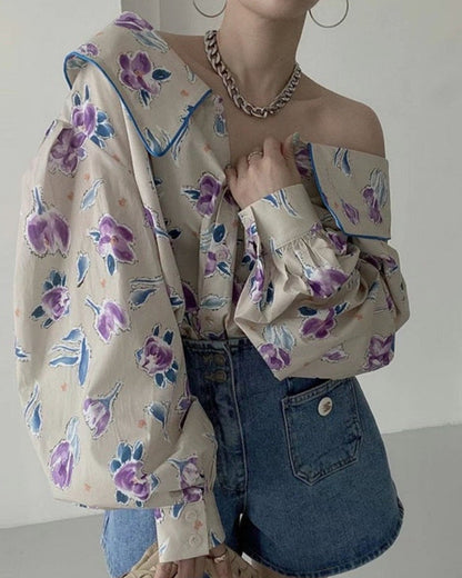 Mile Vintage Floral Oversized Shirt