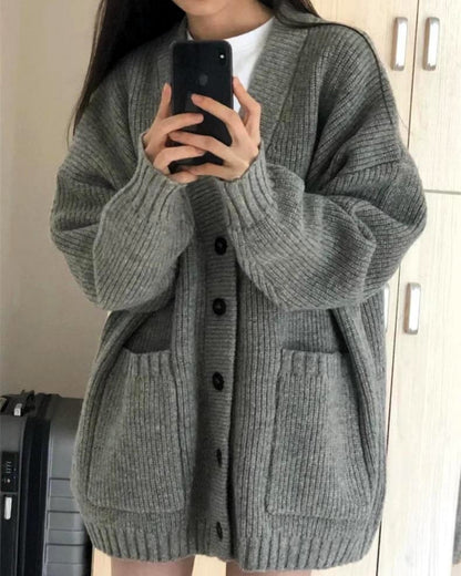Mocha Cozy Knit Cardigan