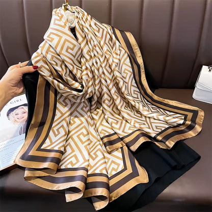 Monogram Style Maze Luxe Stole