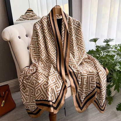Monogram Style Maze Luxe Stole