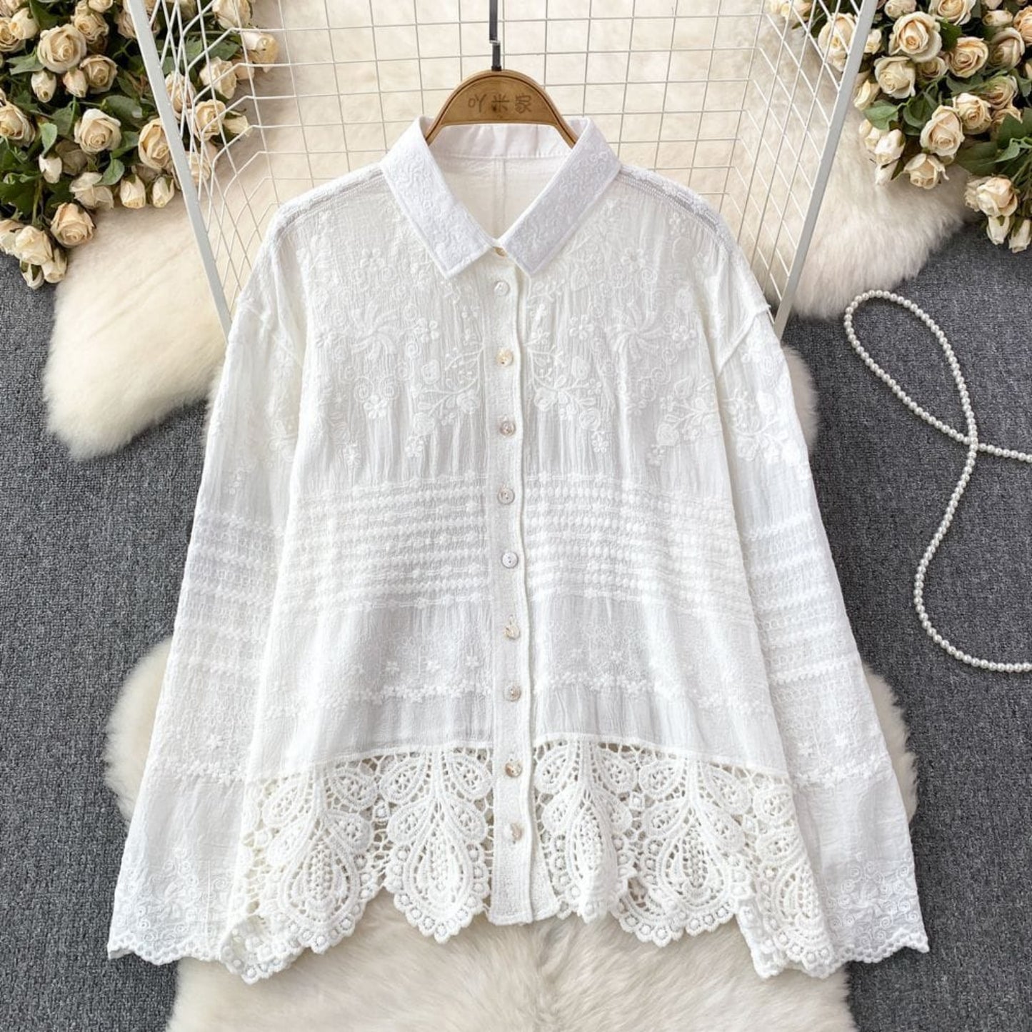 Neil Luxury Cutwork Shirt