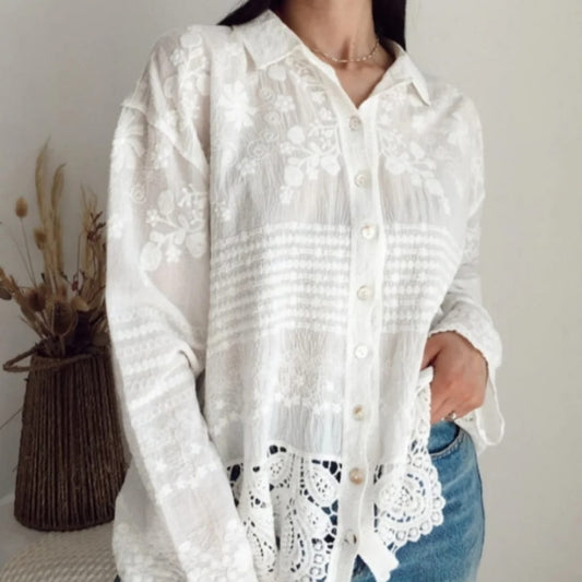 Neil Luxury Cutwork Shirt