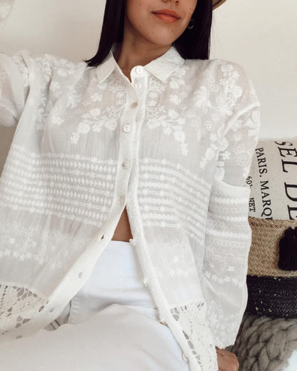 Neil Luxury Cutwork Shirt