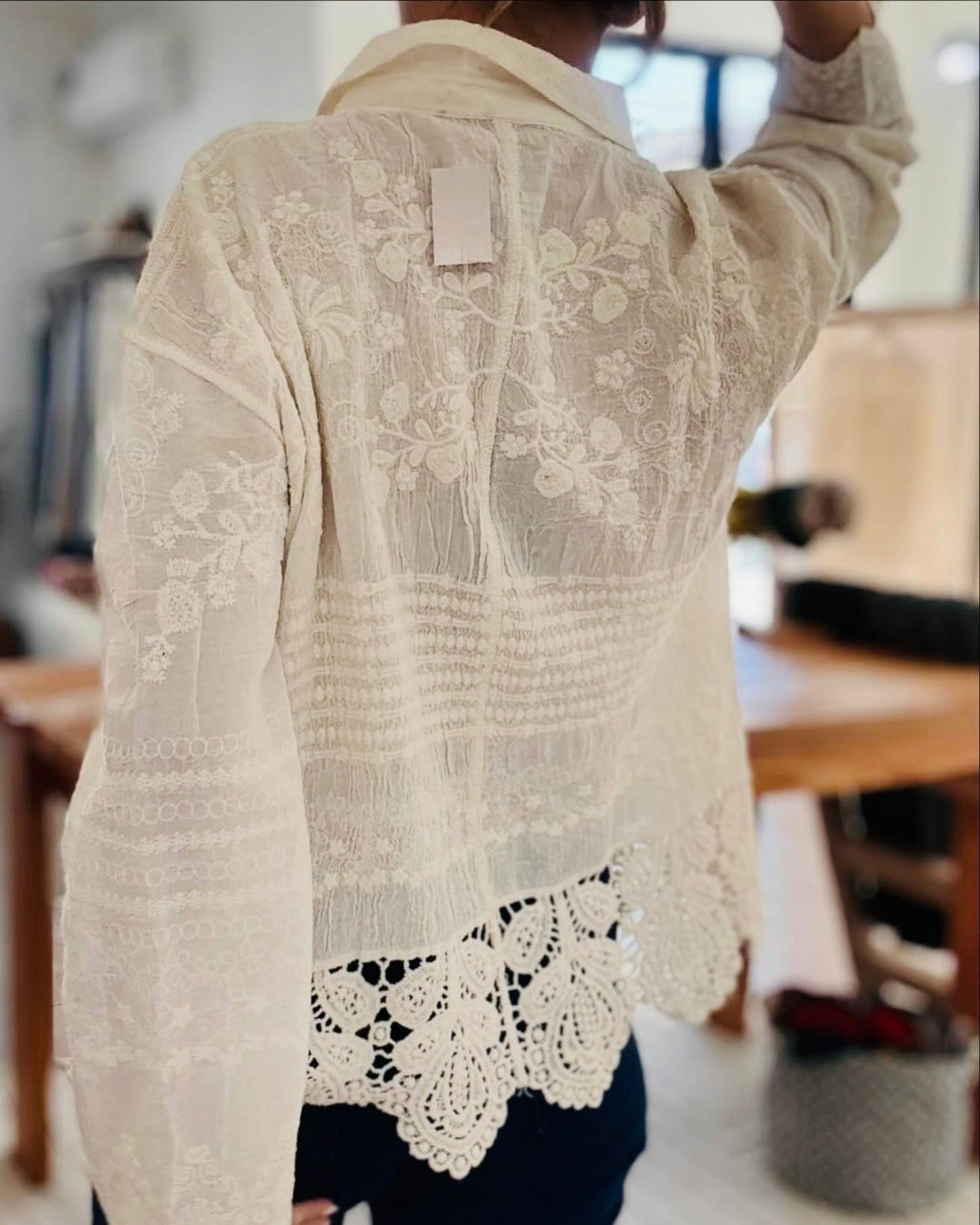 Opra Luxury Cutwork Shirt