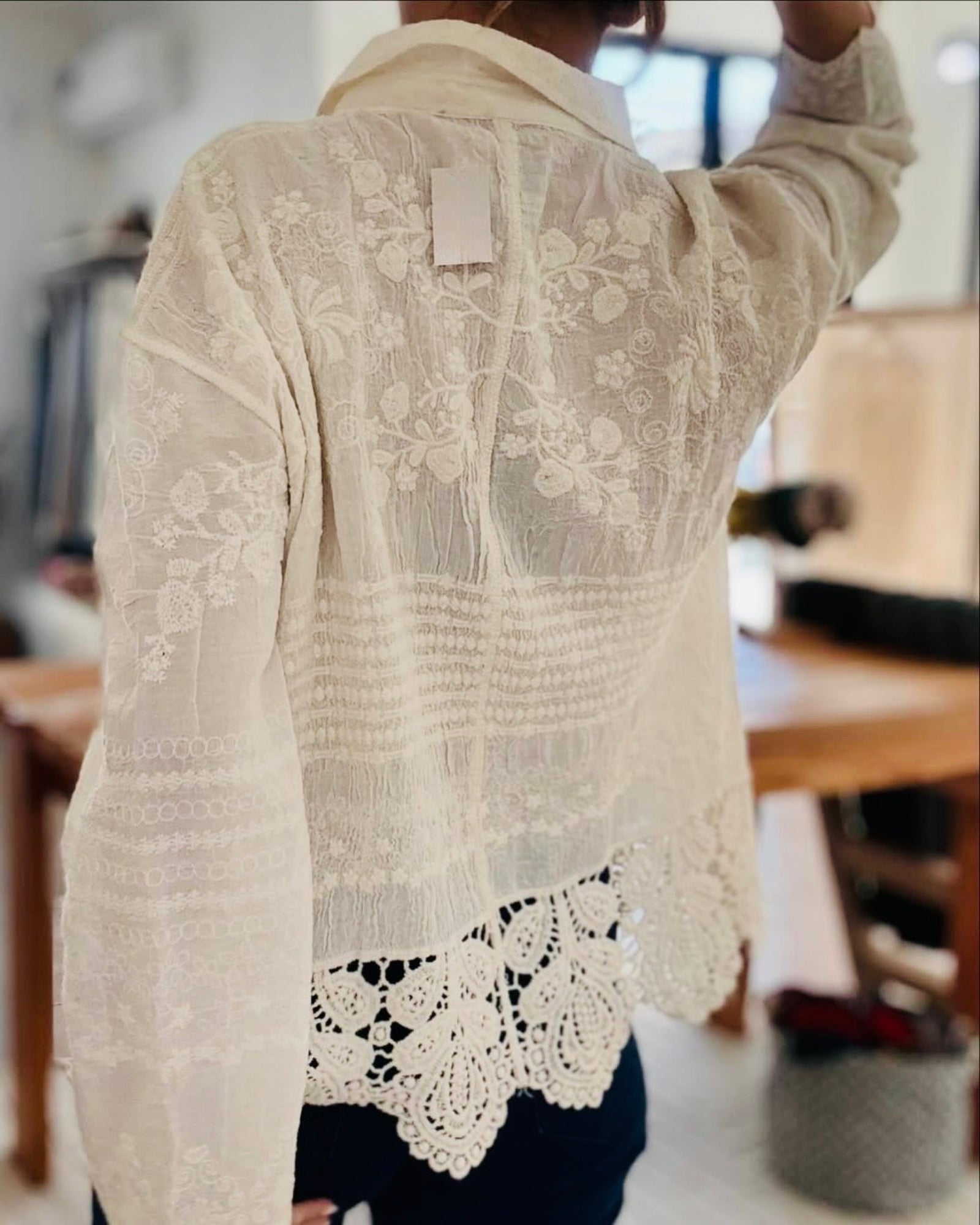 Opra Luxury Cutwork Shirt