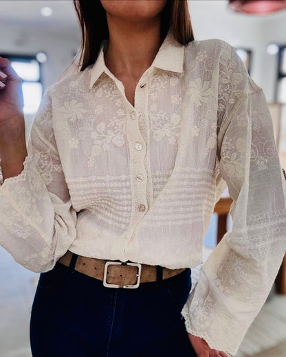Opra Luxury Cutwork Shirt