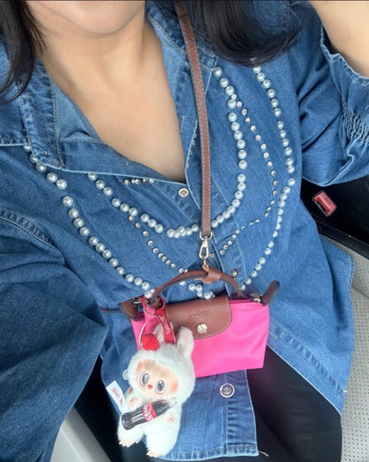 Pearl Cascade Denim Shirt