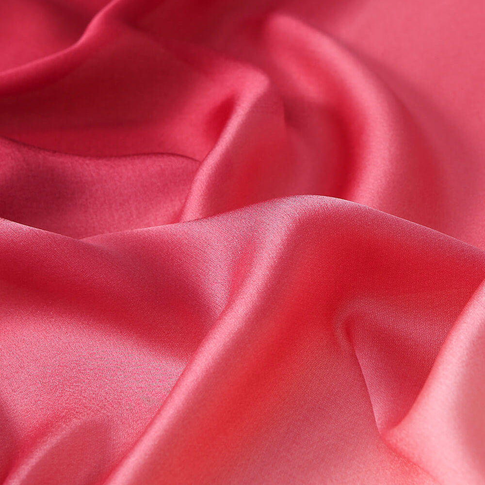 Close-up of pink fabric with folds