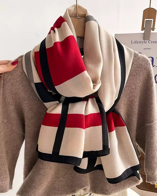 Striped cotton stole styling for office and casual wear